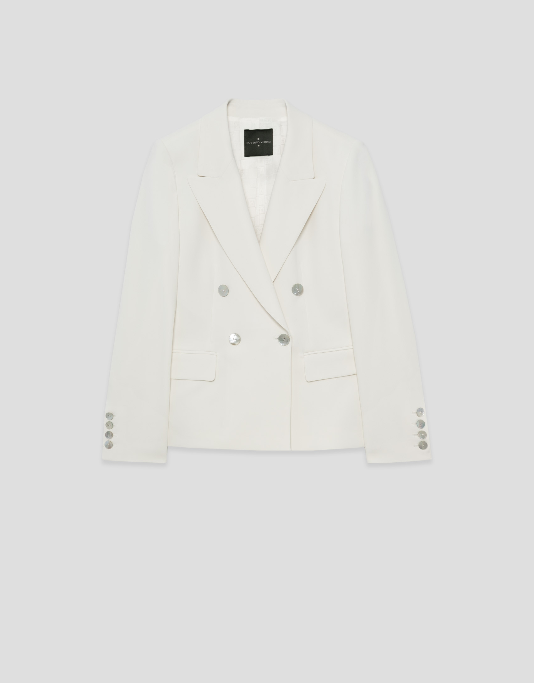 Blazer cruzada crepé crudo - Mujer - PV2026 | Roberto Verino