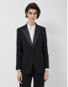 Blazer smoking crepé negro - Mujer - PV2026 | Roberto Verino