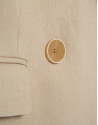 Blazer un botón mezcla lino beige - Mujer | Roberto Verino