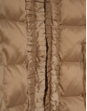 Camel four-pocket quilted down jacket - Woman | Roberto Verino