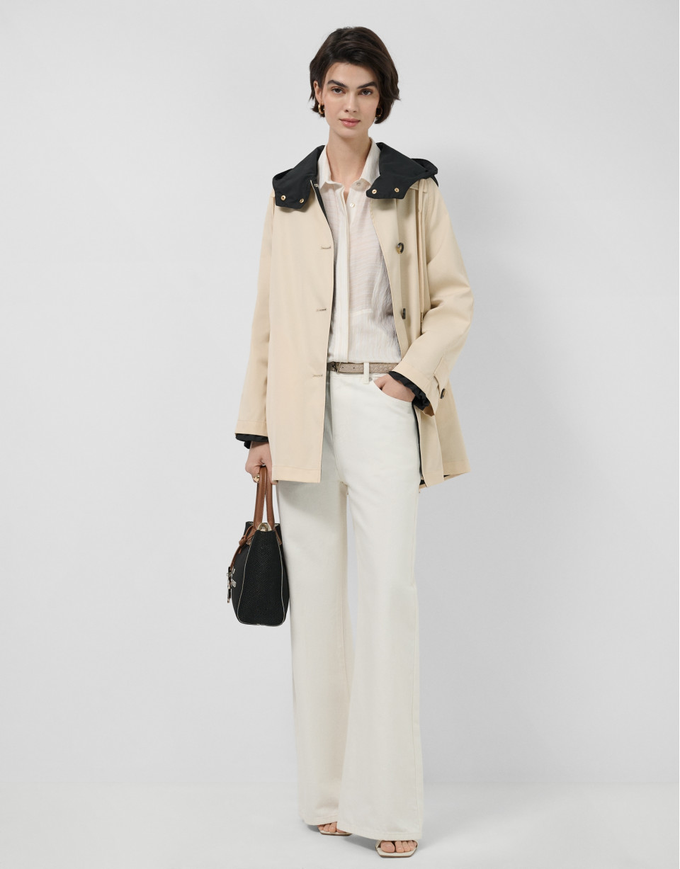 Trench reversible camel/negro - Mujer - PV2026 | Roberto Verino