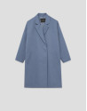Abrigo gabardina oversize azul - Mujer - PV2026 | Roberto Verino