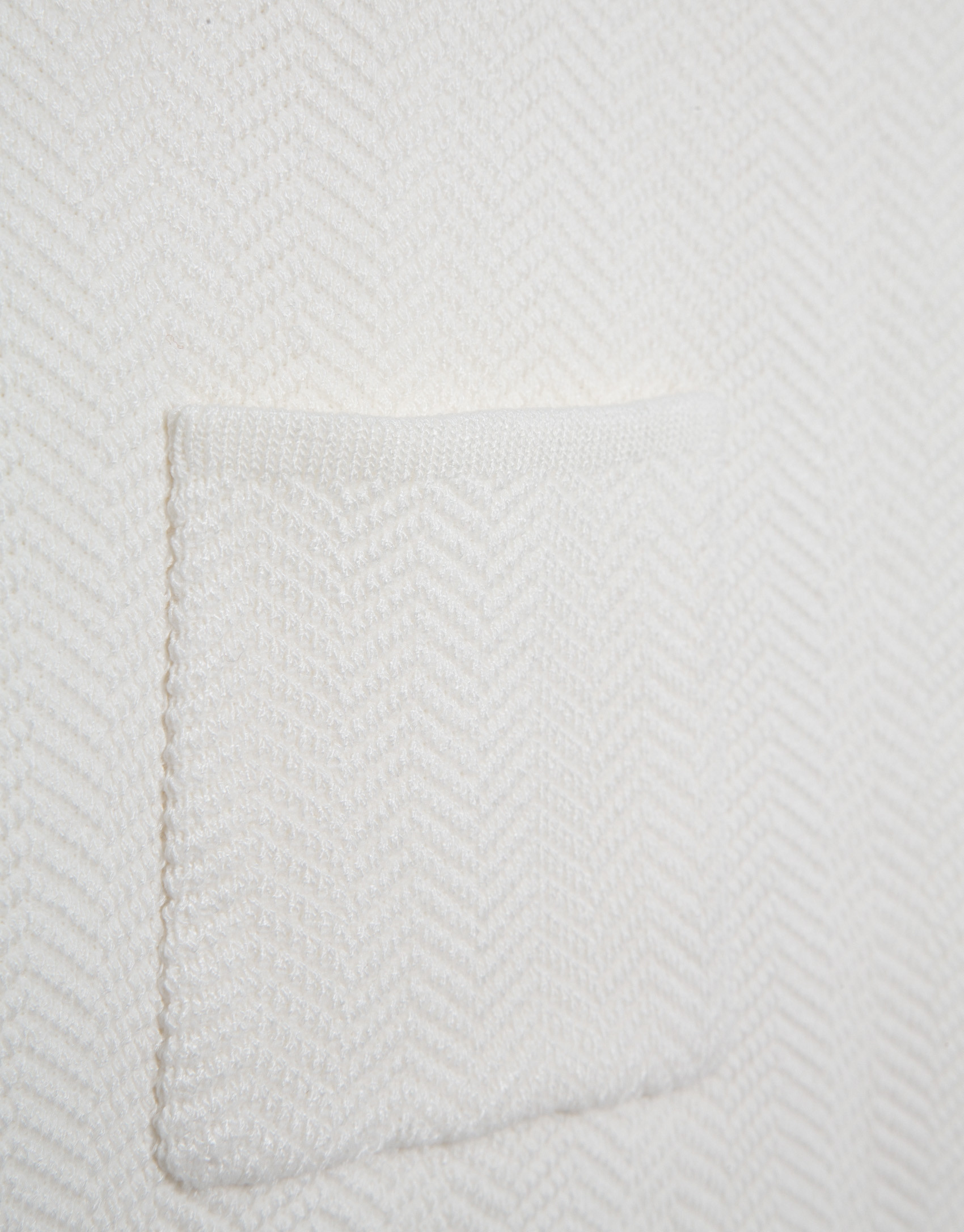White herringbone jacquard jacket - Woman | Roberto Verino