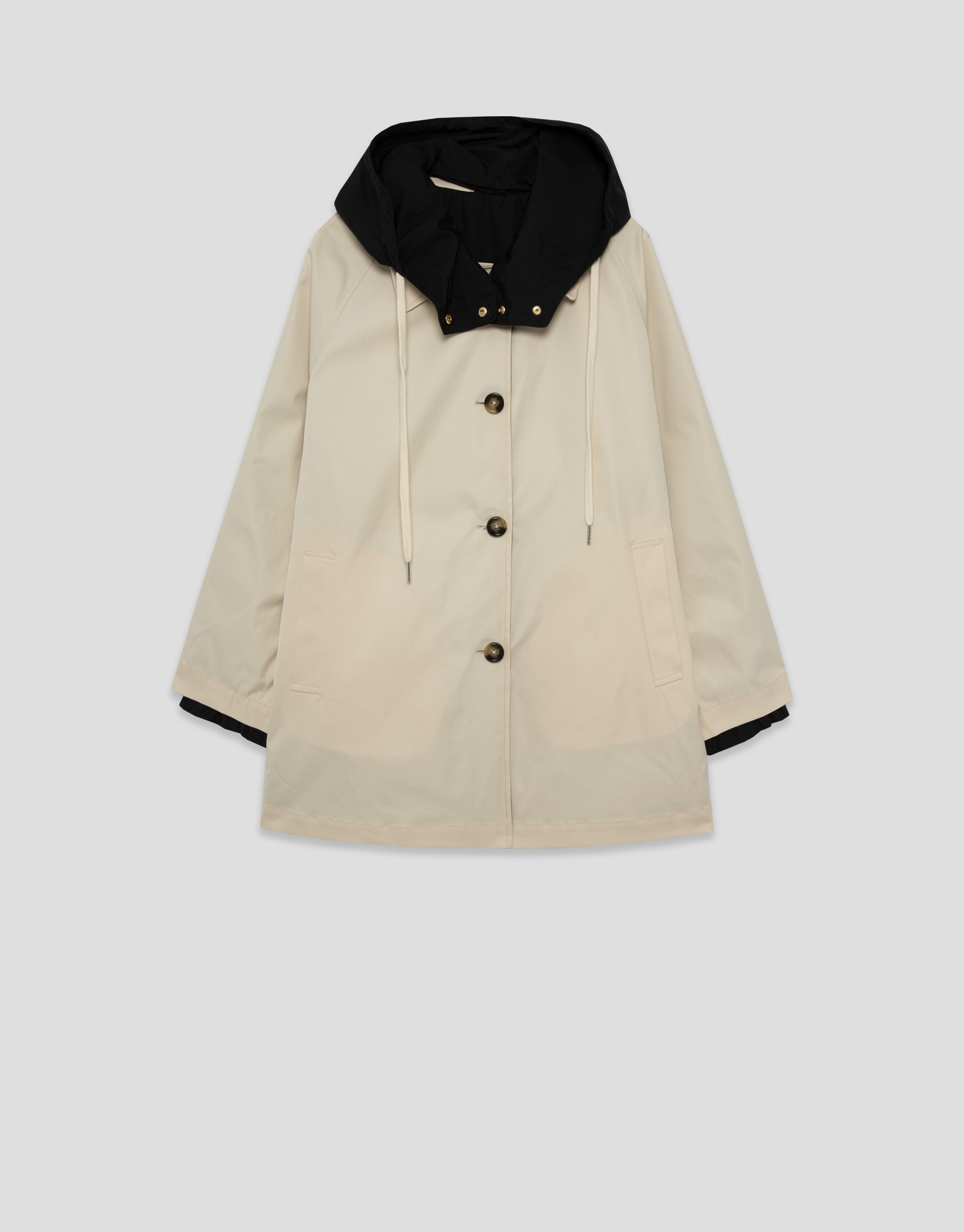 Reversible trench coat in camel/black - Woman | Roberto Verino