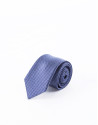Blue tie with motifs