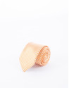 Orange and white striped tie 