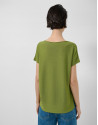 Green fine knit batwing sleeve jumper - Woman | Roberto Verino