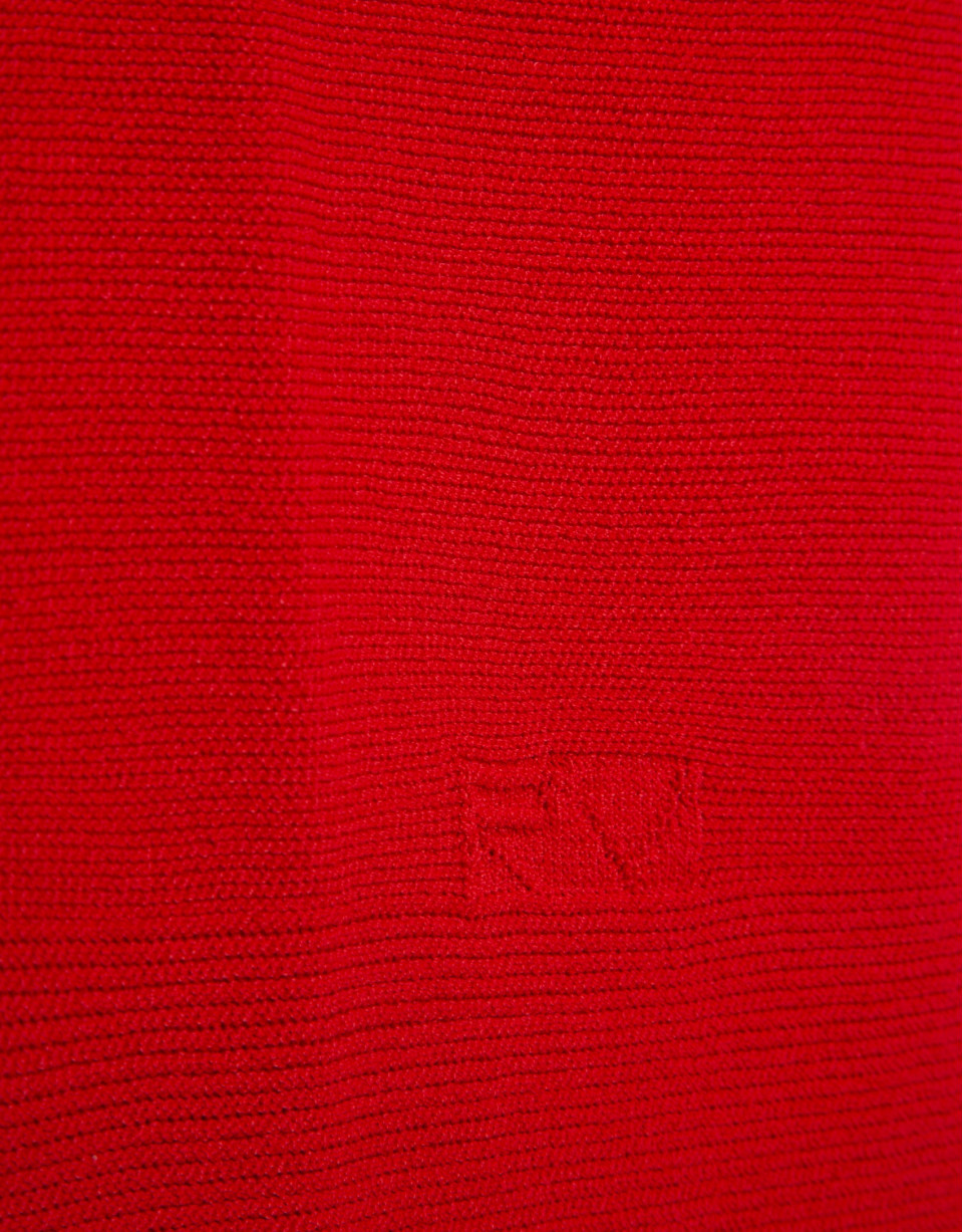 Red fine knit batwing sleeve jumper - Woman | Roberto Verino