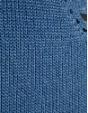 Blue lurex openwork knit top - Woman - SS2026 | Roberto Verino
