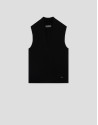 Black V-neck top in plain knit - Woman - SS2026 | Roberto Verino