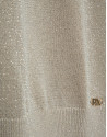 Jersey fino cuello pico beige - Mujer - PV2026 | Roberto Verino