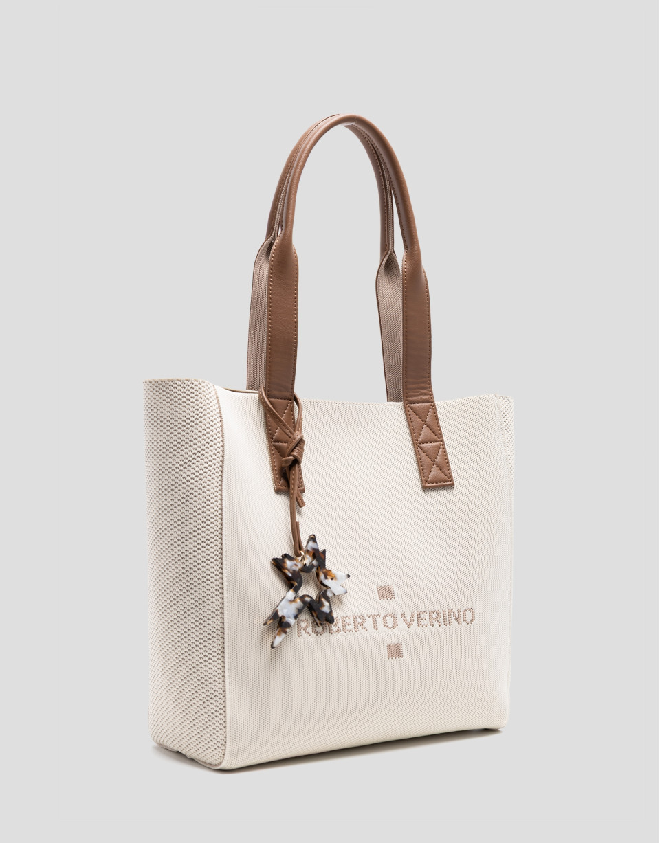 Bolso de hombro Zendaya Hobo Midi punto crudo | Roberto Verino