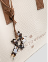 Bolso de hombro Zendaya Hobo Midi punto crudo | Roberto Verino