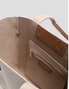Zendaya Hobo Midi shoulder bag in ecru knit | Roberto Verino