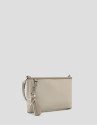 Dafne Messenger shoulder bag in beige nylon | Roberto Verino