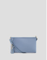 Dafne Messenger shoulder bag in light blue nylon | Roberto Verino