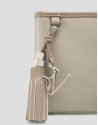 Dafne Messenger shoulder bag in beige nylon | Roberto Verino