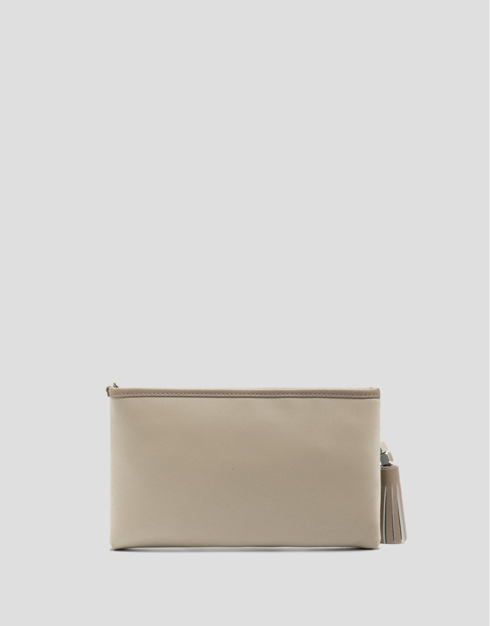 Bolso de hombro Dafne Messenger nailon beige | Roberto Verino