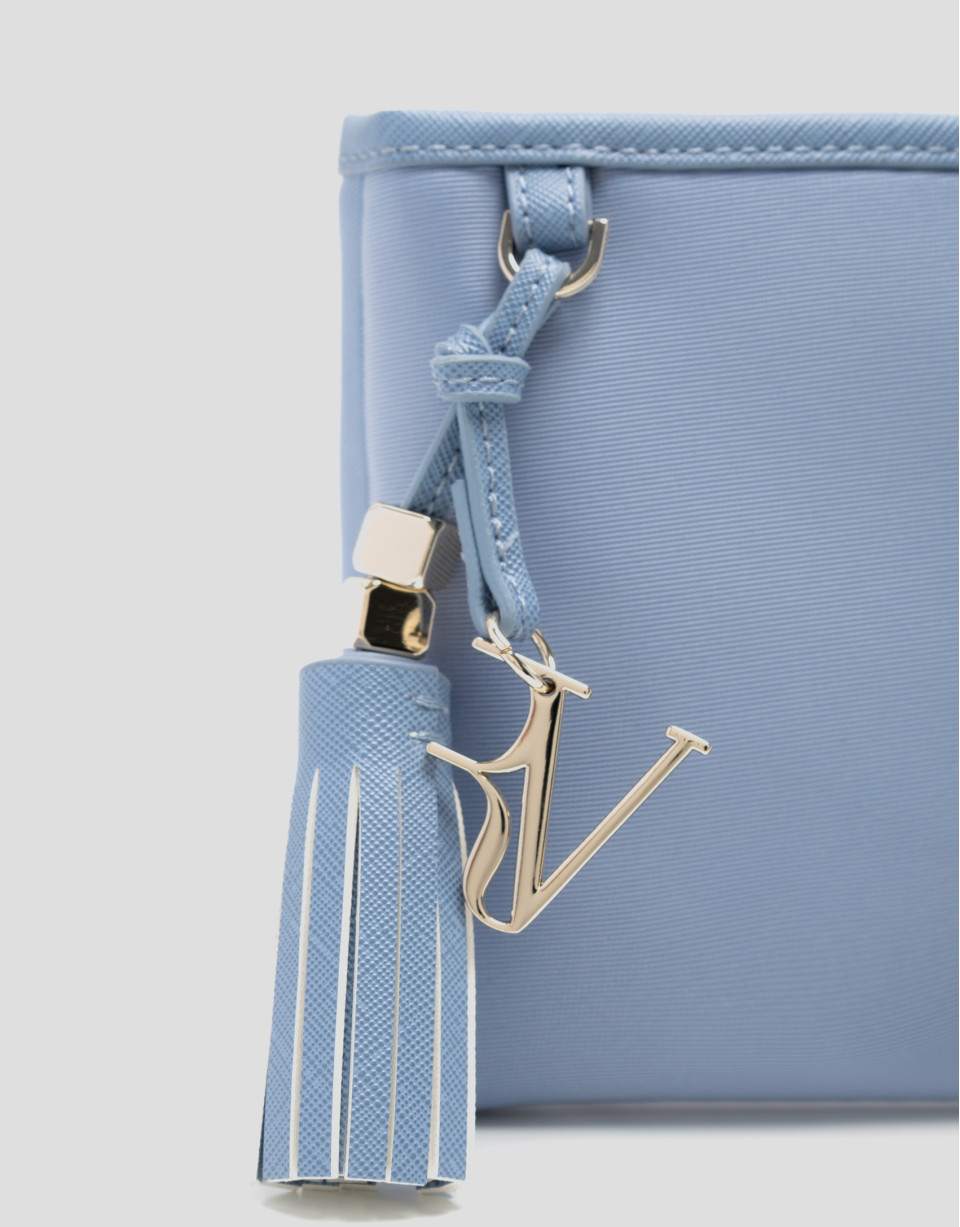 Bolso de hombro Dafne Messenger nailon azul ... | Roberto Verino