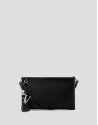 Dafne Messenger shoulder bag in black nylon | Roberto Verino