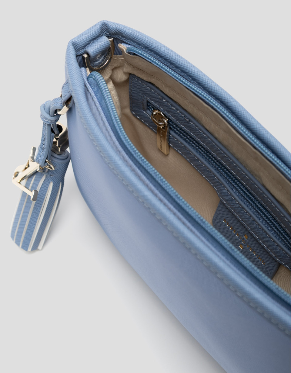 Bolso de hombro Dafne Messenger nailon azul ... | Roberto Verino