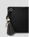 Bolso de hombro Dafne Messenger nailon negra | Roberto Verino