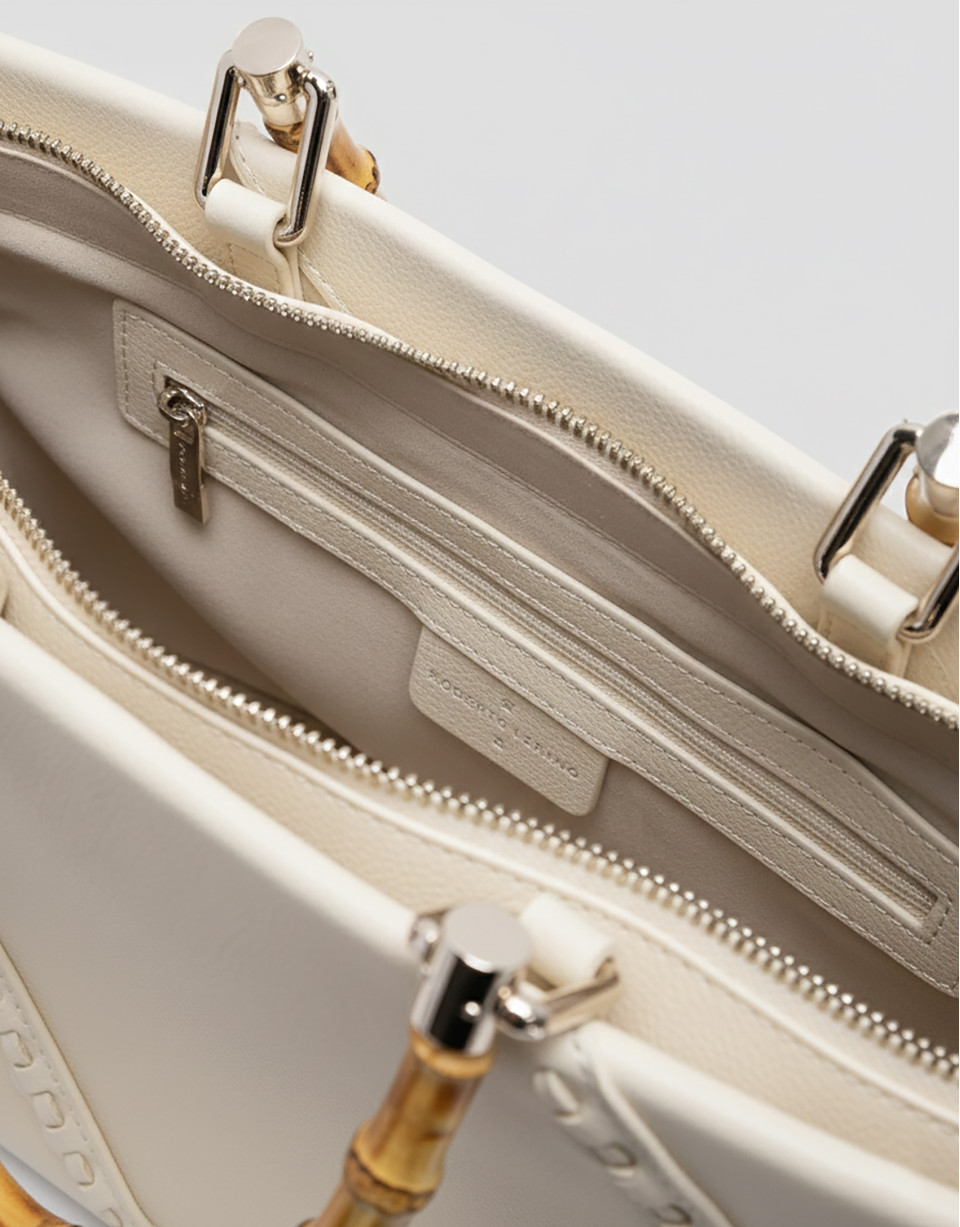 Bolso de mano Clara Satchel piel crudo - Mujer | Roberto Verino