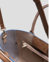 Bolso de mano Zendaya Satchel punto azul claro | Roberto Verino
