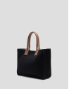 Zendaya Satchel handbag in black knit - Woman | Roberto Verino