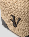 Vera Bucket bag in beige and brown leather | Roberto Verino