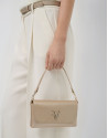 Rita Metal clutch bag in gold - Woman - SS2026 | Roberto Verino