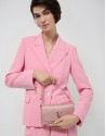 Rita Metal pink handbag - Woman - SS2026 | Roberto Verino
