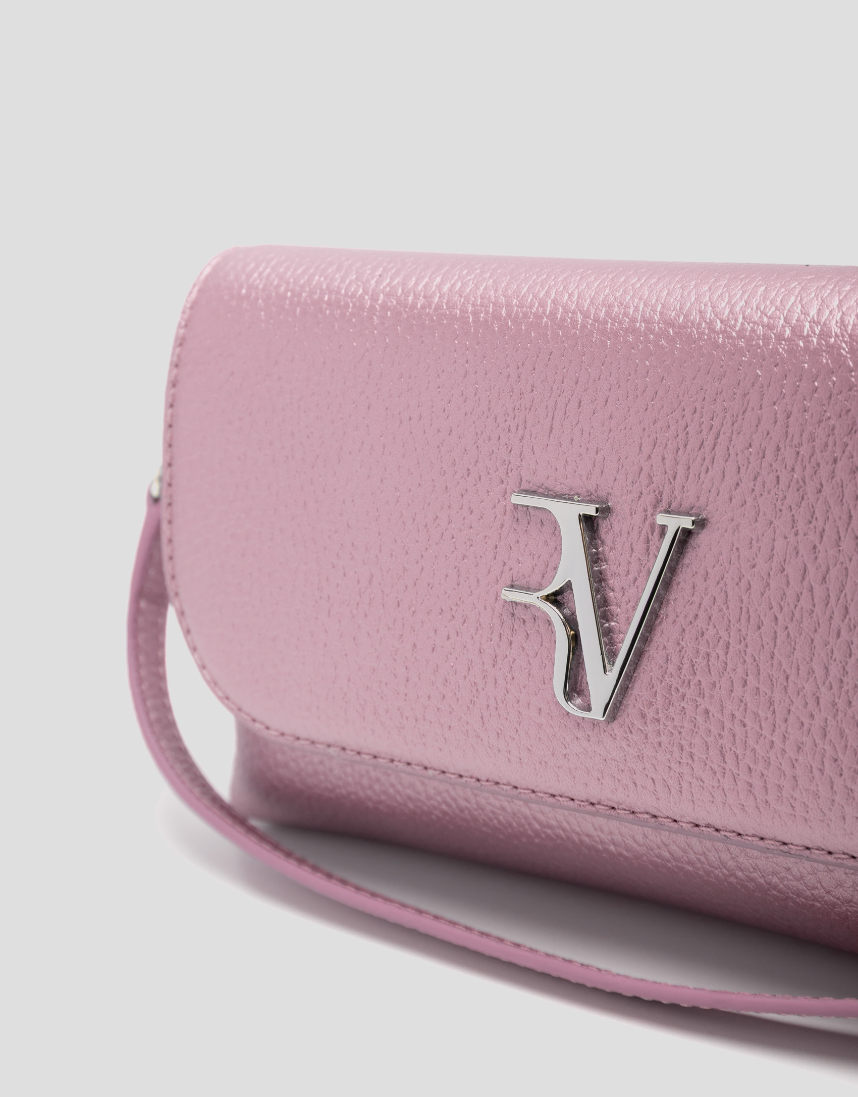 Rita Metal pink handbag - Woman - SS2026 | Roberto Verino