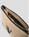 Bolso Vera Messenger beige y piel marrón | Roberto Verino