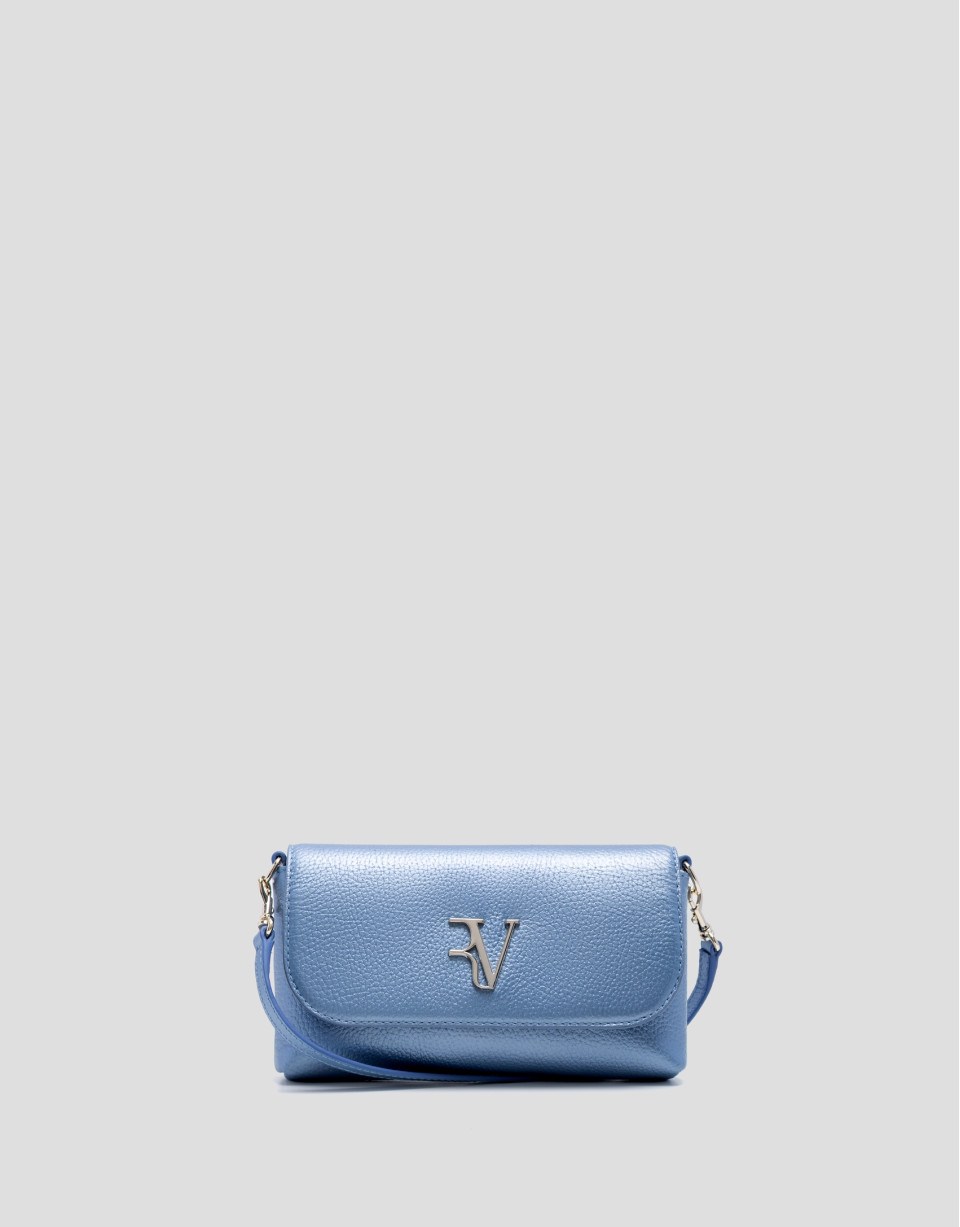 Rita Metal blue handbag - Woman - SS2026 | Roberto Verino