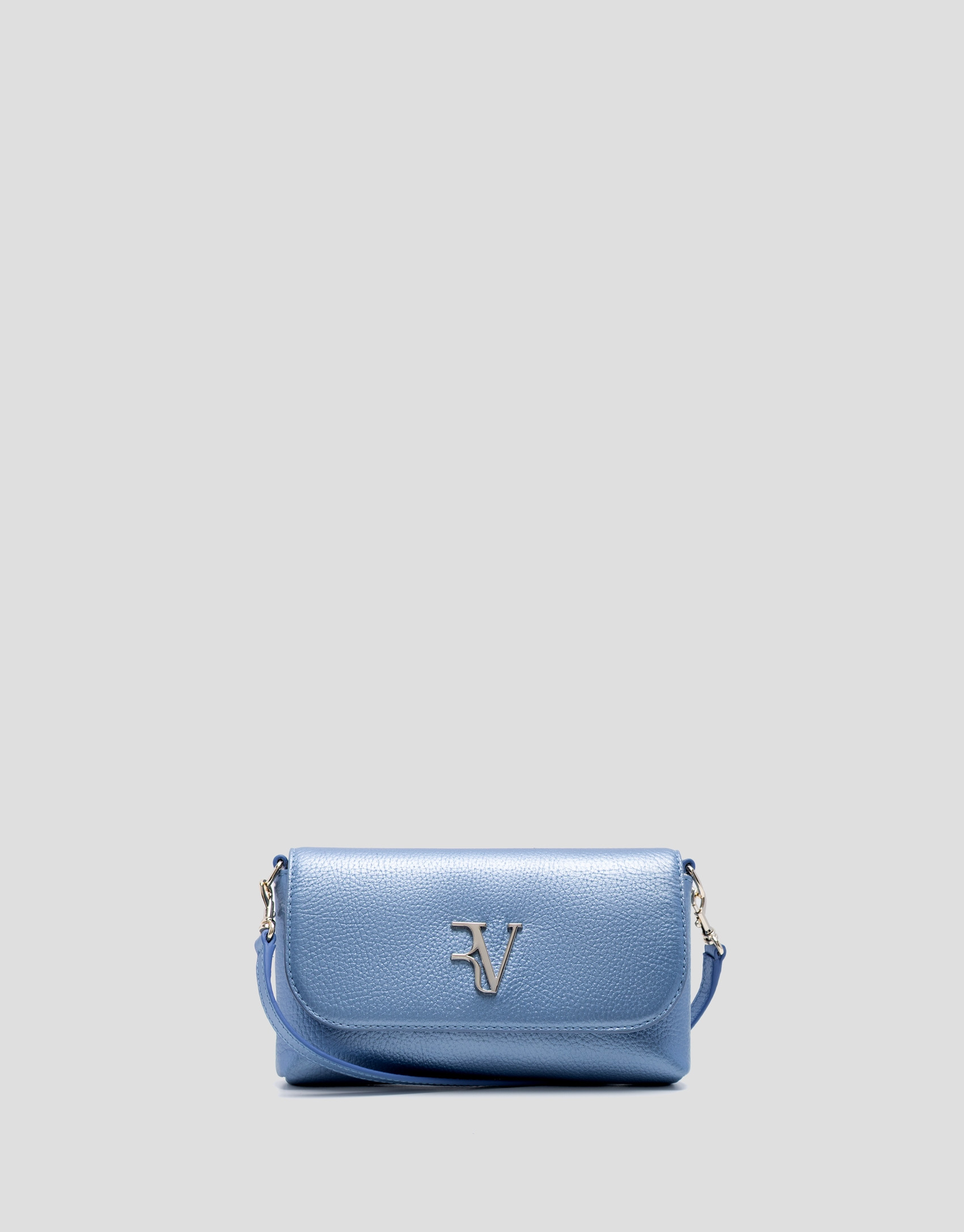 Rita Metal blue handbag - Woman - SS2026 | Roberto Verino