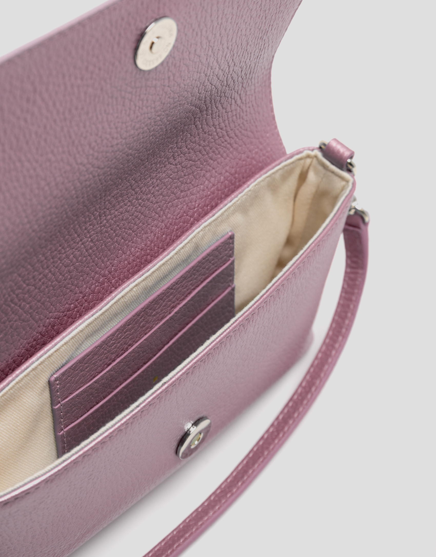 Rita Metal pink handbag - Woman - SS2026 | Roberto Verino