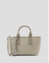 Dafne Mini beige nylon handbag - Woman - SS2026 | Roberto Verino