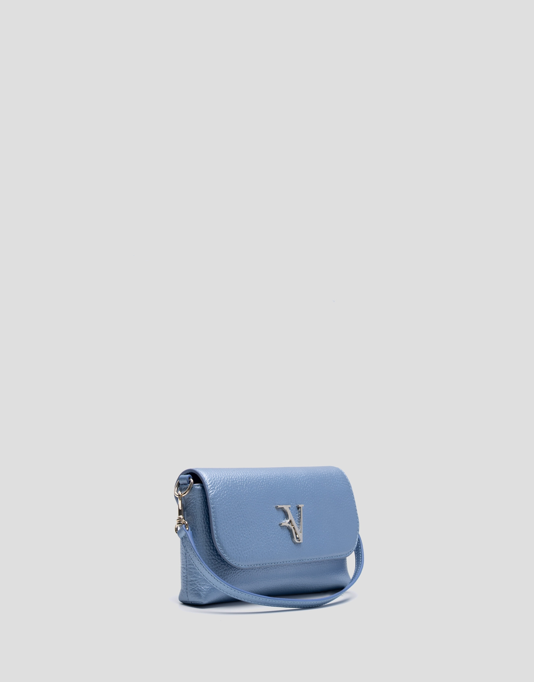 Rita Metal blue handbag - Woman - SS2026 | Roberto Verino