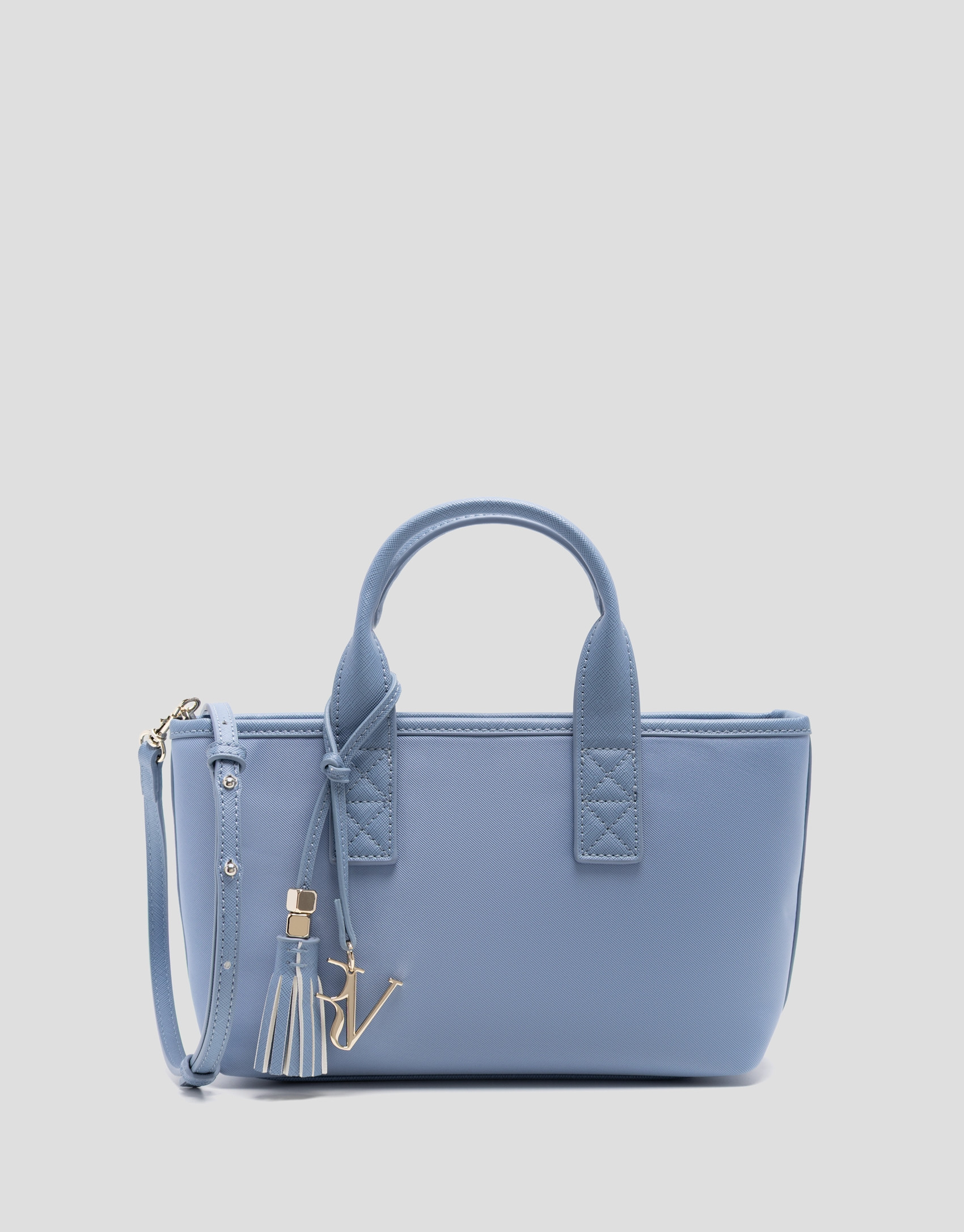Dafne Mini light blue nylon handbag - Woman | Roberto Verino