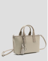 Dafne Mini beige nylon handbag - Woman - SS2026 | Roberto Verino