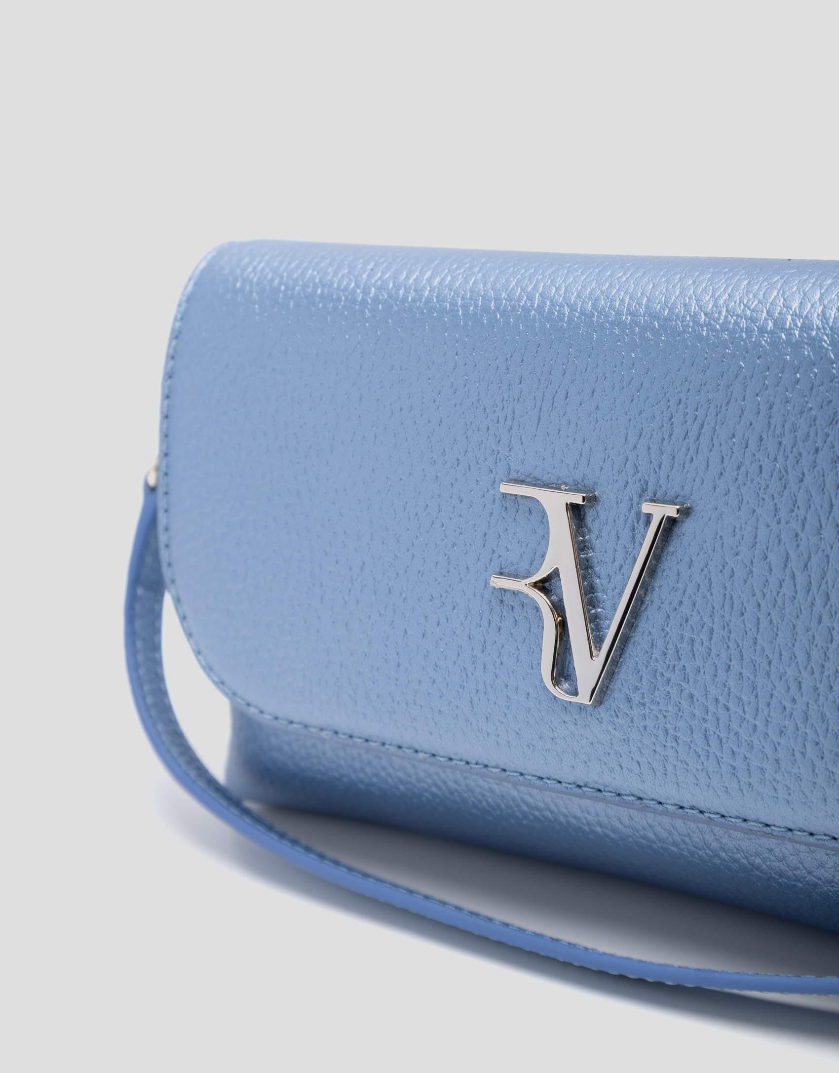 Bolso de mano Rita Metal azul - Mujer - PV2026 | Roberto Verino