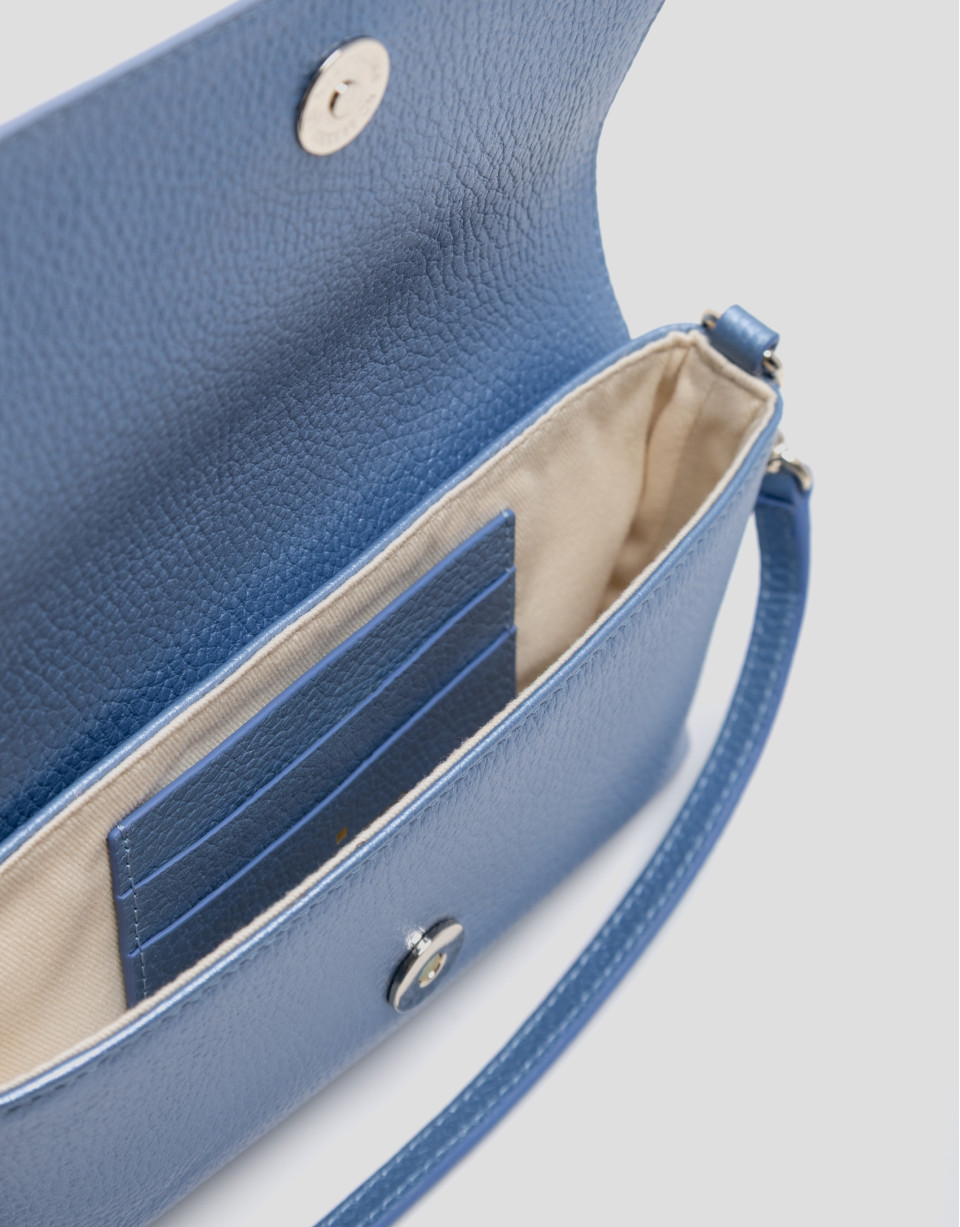 Bolso de mano Rita Metal azul - Mujer - PV2026 | Roberto Verino