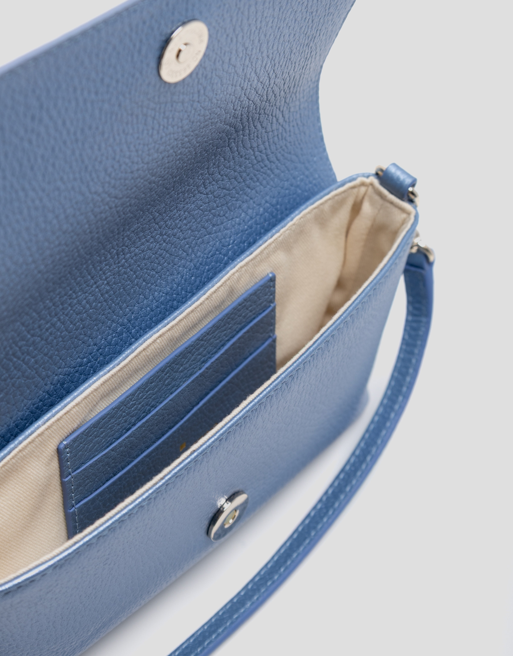 Rita Metal blue handbag - Woman - SS2026 | Roberto Verino