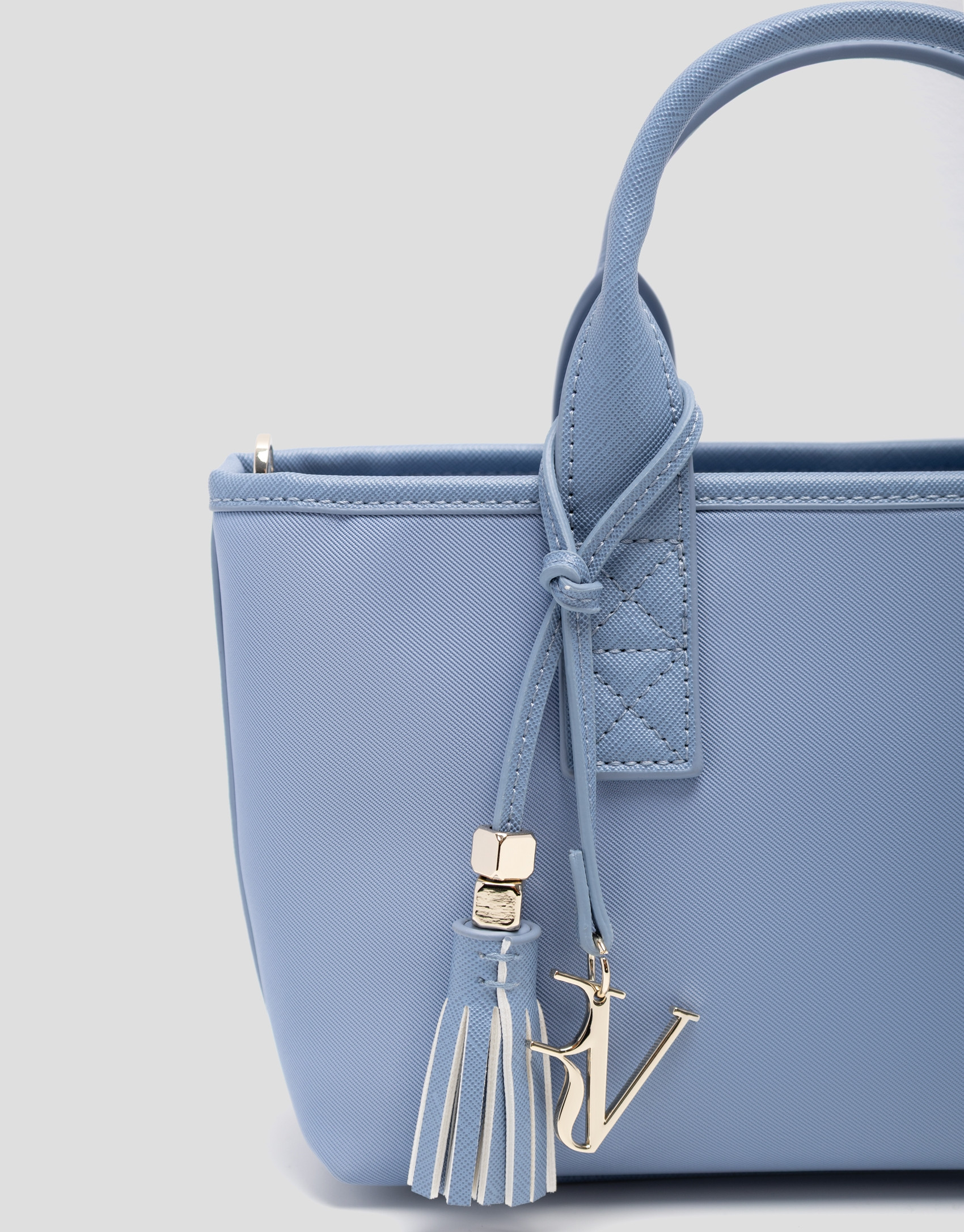 Dafne Mini light blue nylon handbag - Woman | Roberto Verino
