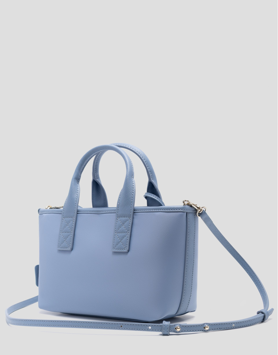 Bolso de mano Dafne Mini nailon azul claro | Roberto Verino
