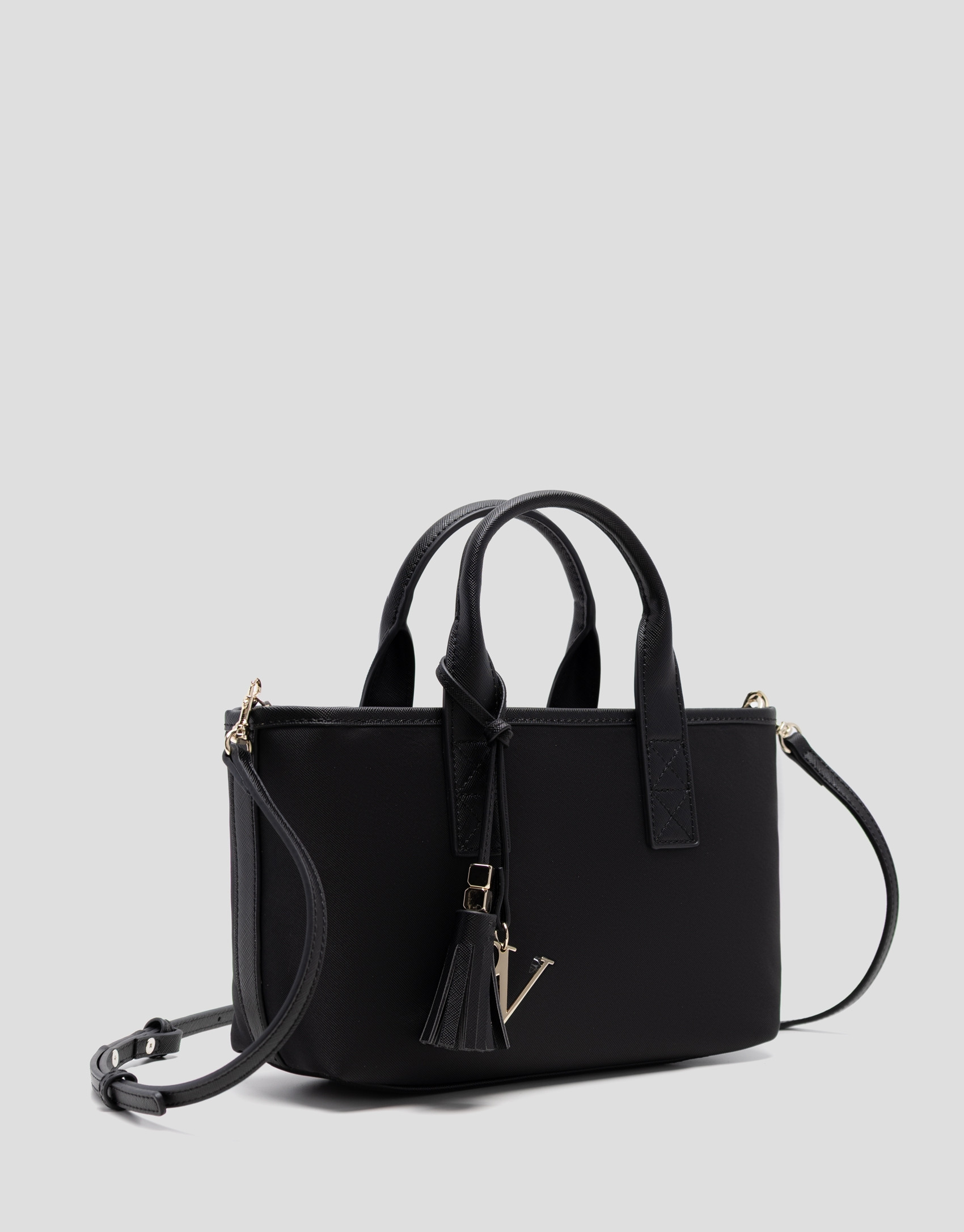 Bolso de mano Dafne Mini nailon negra - Mujer | Roberto Verino
