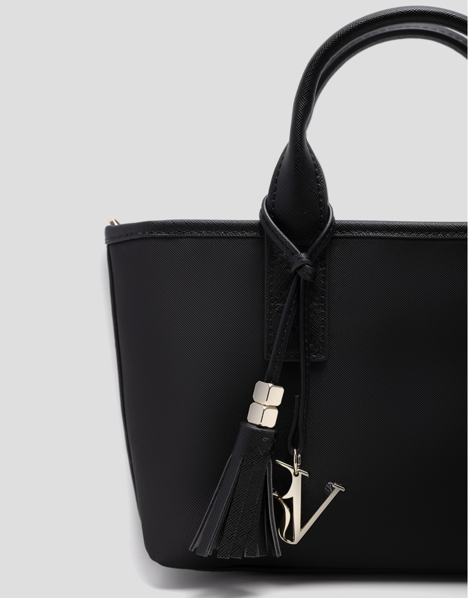 Bolso de mano Dafne Mini nailon negra - Mujer | Roberto Verino