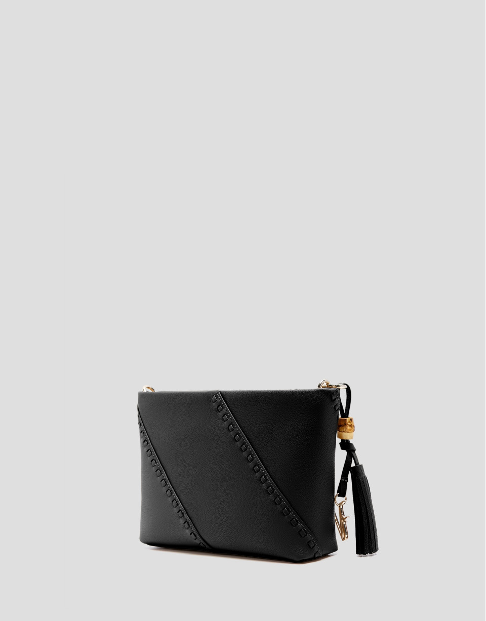 Bolso bandolera Clara Messenger piel negra | Roberto Verino