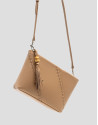 Bolso bandolera Clara Messenger piel cámel | Roberto Verino